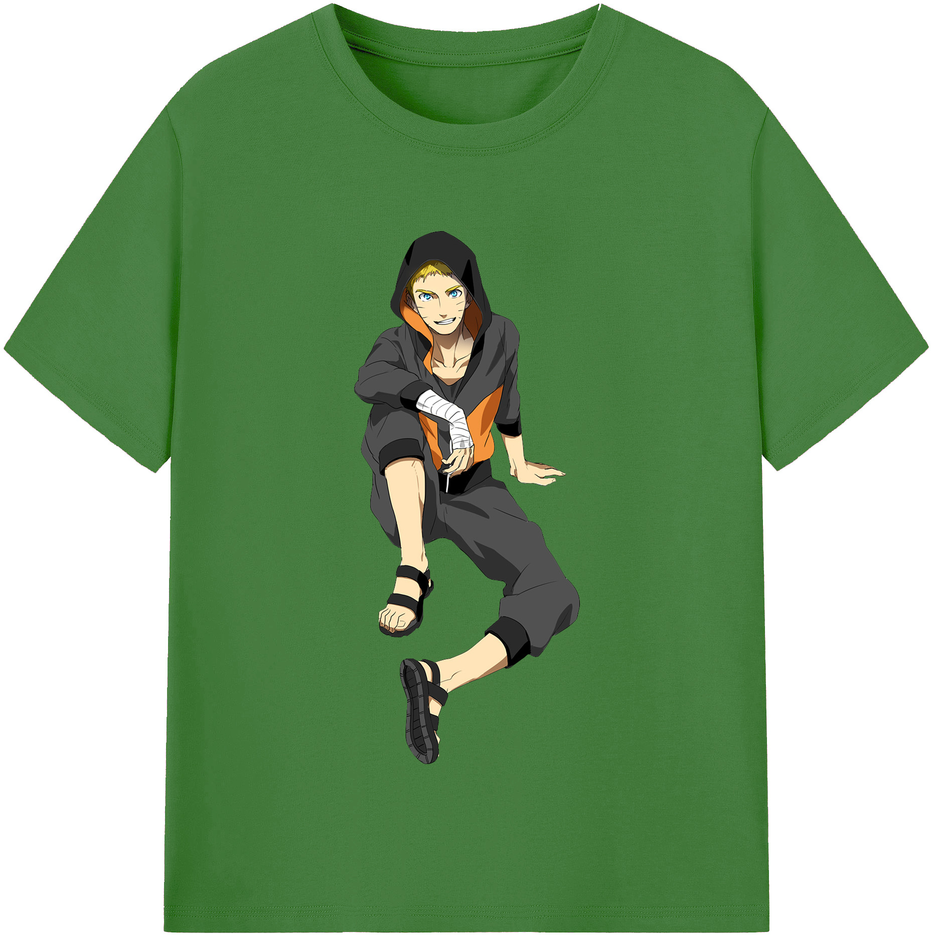 （画像用） NARUTO -ナルト- うずまき ナルト Uzumaki Naruto レディースカジュアルプリントTシャツ（綿100％）